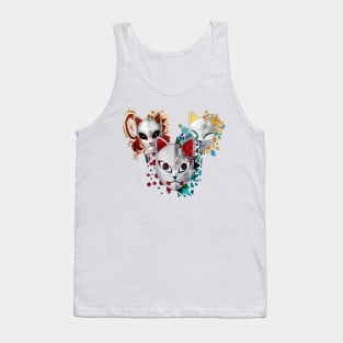 Demon Boy Cat Mask Tank Top